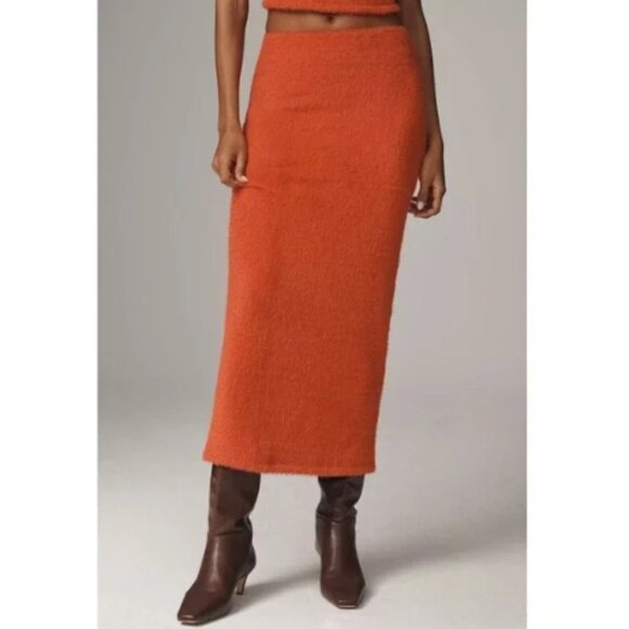 Brand New 2-Piece Anthropologie Fuzzy Knit Skirt Set by Maeve - Picture 7 of 8